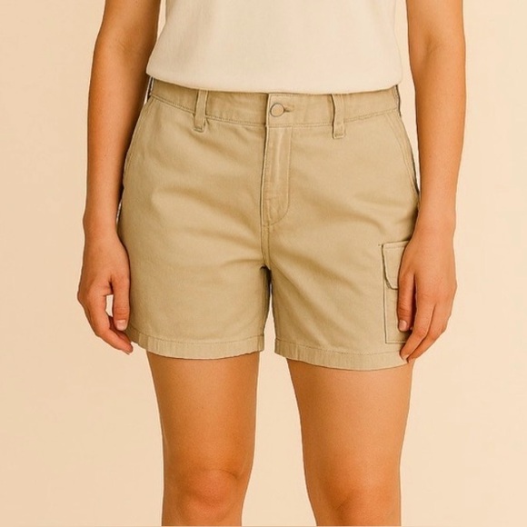 Duluth Trading Company Pants - Duluth Trading Company 7 Inch Dry On The Fly Cargo Shorts Cream Size 6